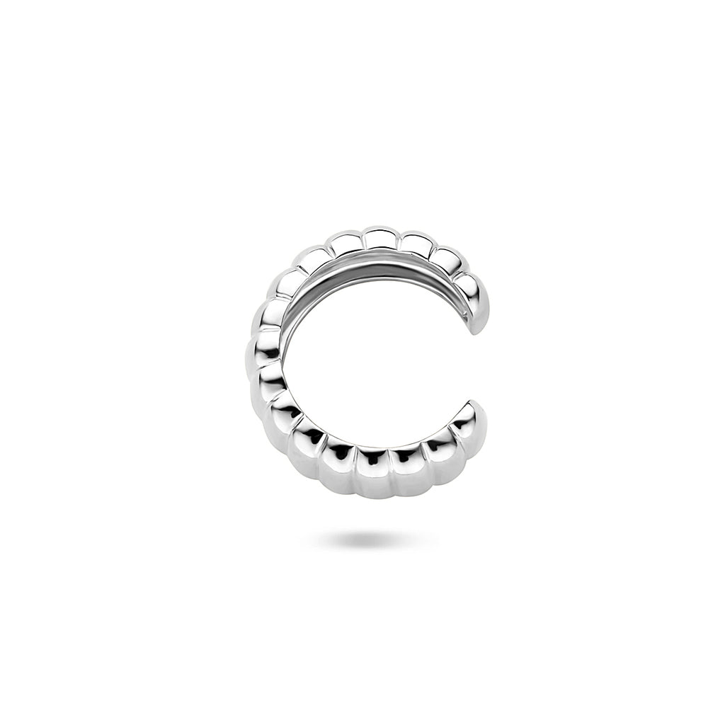earcuff 13,5 mm zilver gerhodineerd
