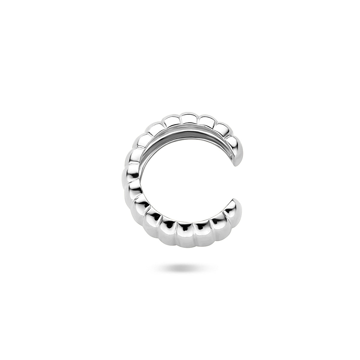 earcuff 13,5 mm zilver gerhodineerd