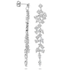 oorhangers zirkonia 60 mm zilver gerhodineerd