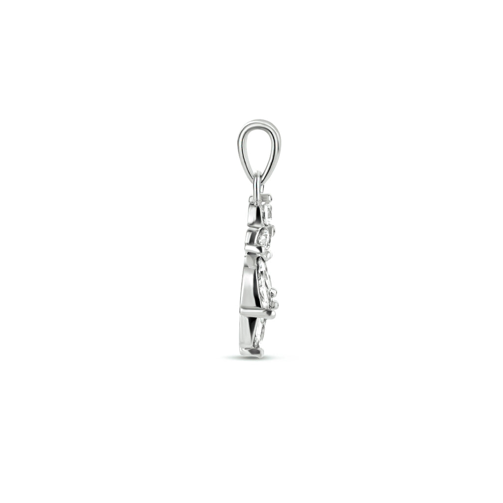 hanger zirkonia zilver gerhodineerd