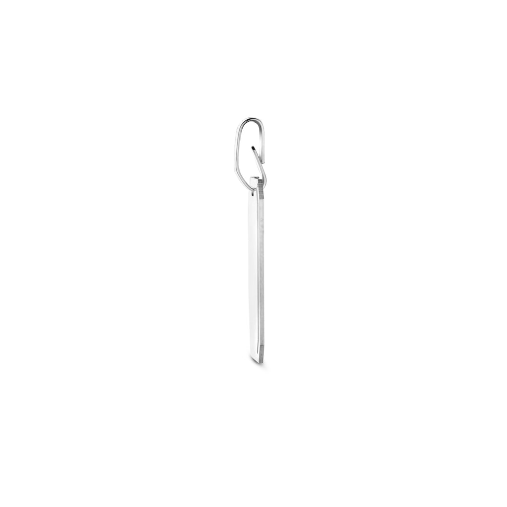 graveerhanger gediamanteerd 18 mm zilver gerhodineerd