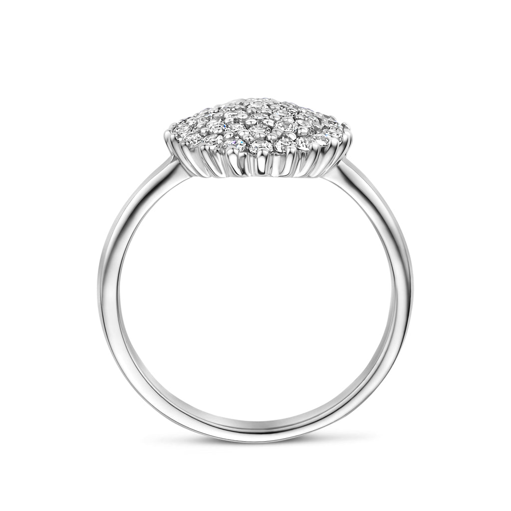 ring zirkonia zilver gerhodineerd