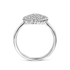 ring zirkonia zilver gerhodineerd