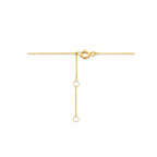 9k collier zirkonia 40 - 42 - 44 cm 9K geel