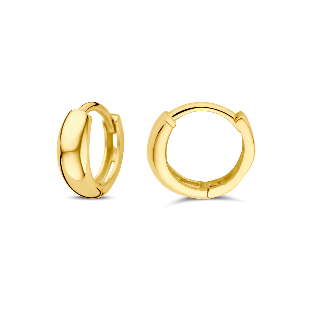 klapoorringen 10 mm 14K geelgoud
