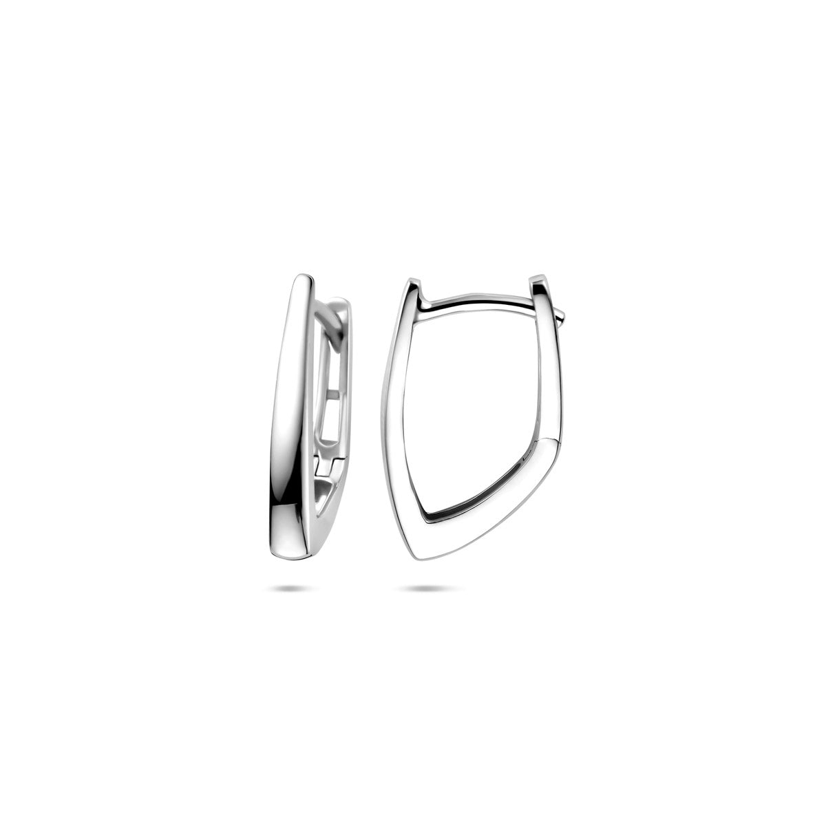 klapoorringen 17 mm zilver gerhodineerd