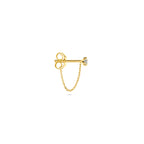 Ohrstecker Diamant 0,05 ct h si pro Stück 14 K Gelbgold