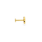 flat back piercing hand van fatima zirkonia 6 mm 1 micron zilver verguld (geel)