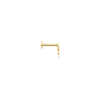 Flat Back Piercing Stern 5 mm 14K Gelbgold