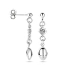 oorhangers zirkonia zilver gerhodineerd