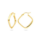 Ohrringe 21 mm 14K Gelbgold