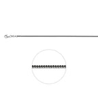 Halskette Oxi Fuchsschwanz 1,6 mm Silber oxidiert
