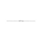 collier slang plat 3,6 mm 45 cm zilver gerhodineerd
