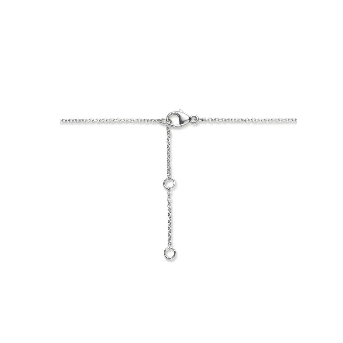 Schmetterlingskette 42 + 3 cm Silber rhodiniert