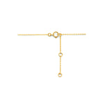 collier infinity en bolletjes 40 - 42 - 44 cm 14K geelgoud