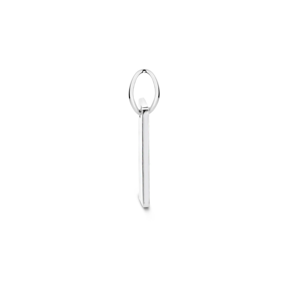 Gravuranhänger 13,5 mm Silber rhodiniert