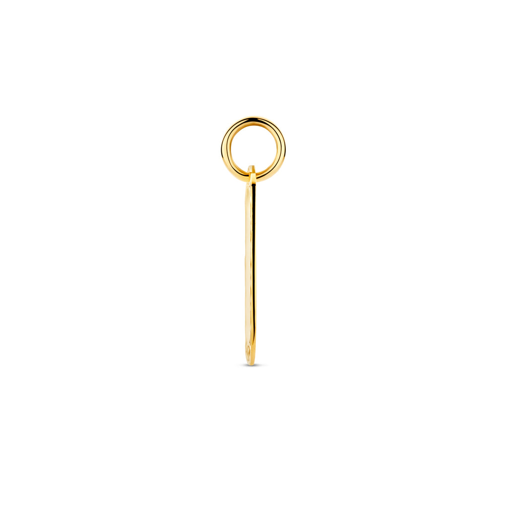 graveerhanger 24 mm 14K geelgoud