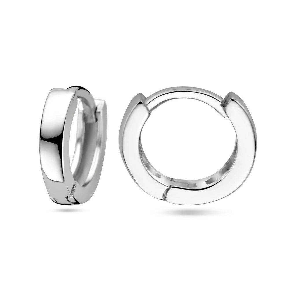 klapoorringen vlak 2,5 mm zilver gerhodineerd - vlak