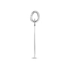 hanger jongen gediamanteerd 19 mm zilver wit
