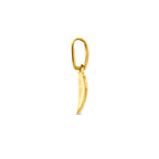 hanger hartje poli/mat 13 mm 14K geelgoud