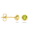 Ohrstecker Peridot 14K Gelbgold