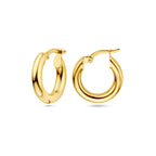 Ohrringe 3,0 mm Rundrohr 14K Gelbgold