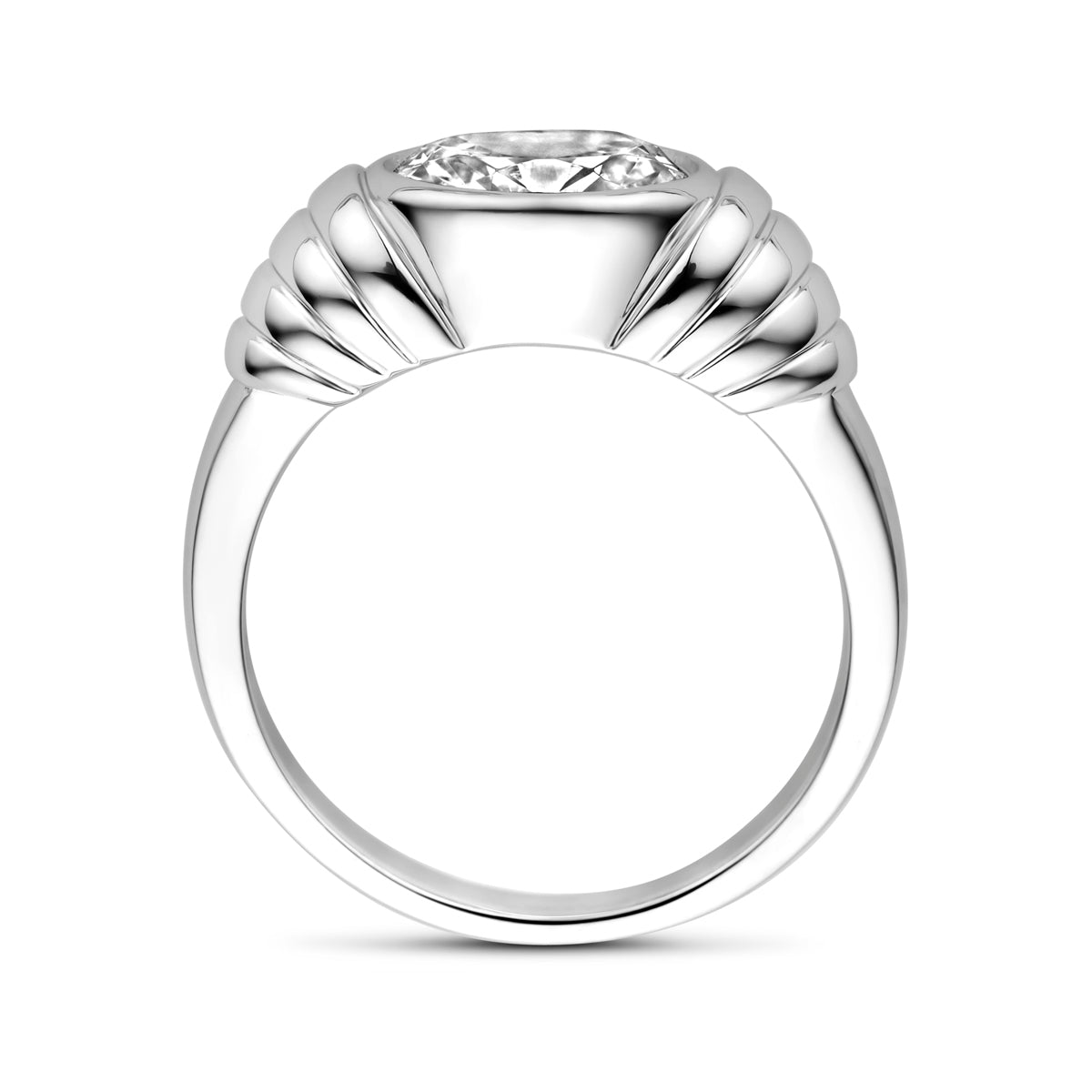 Ring Zirkonia Silber rhodiniert