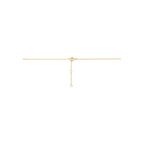 y-collier rondje 40 - 42 - 44 cm 14K geelgoud - rond