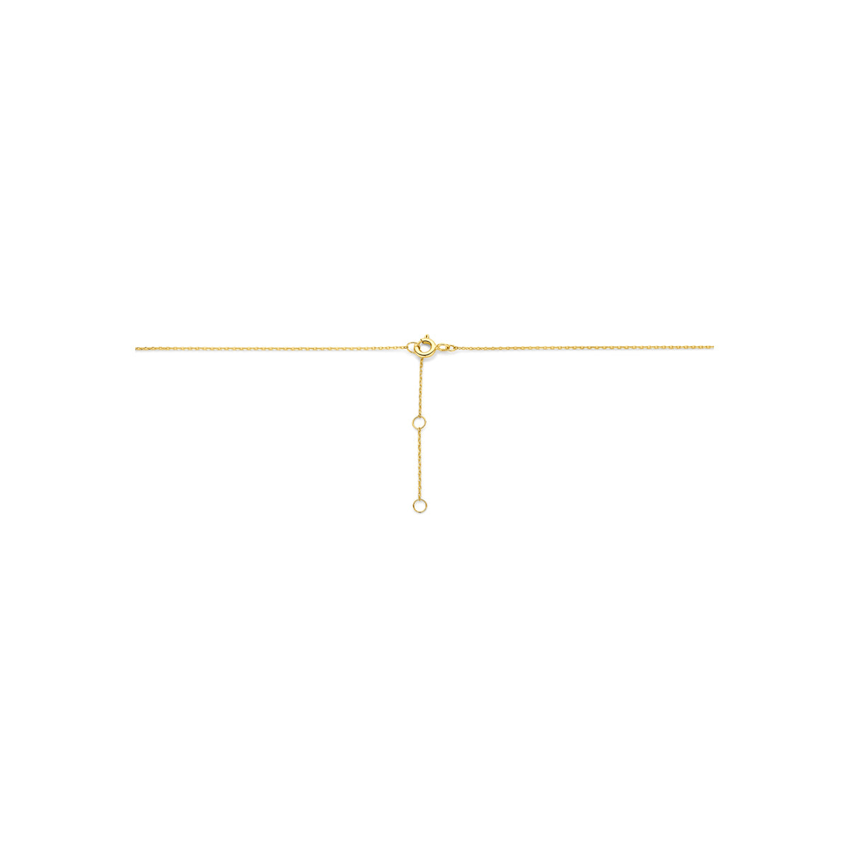 y-collier rondje 40 - 42 - 44 cm 14K geelgoud - rond