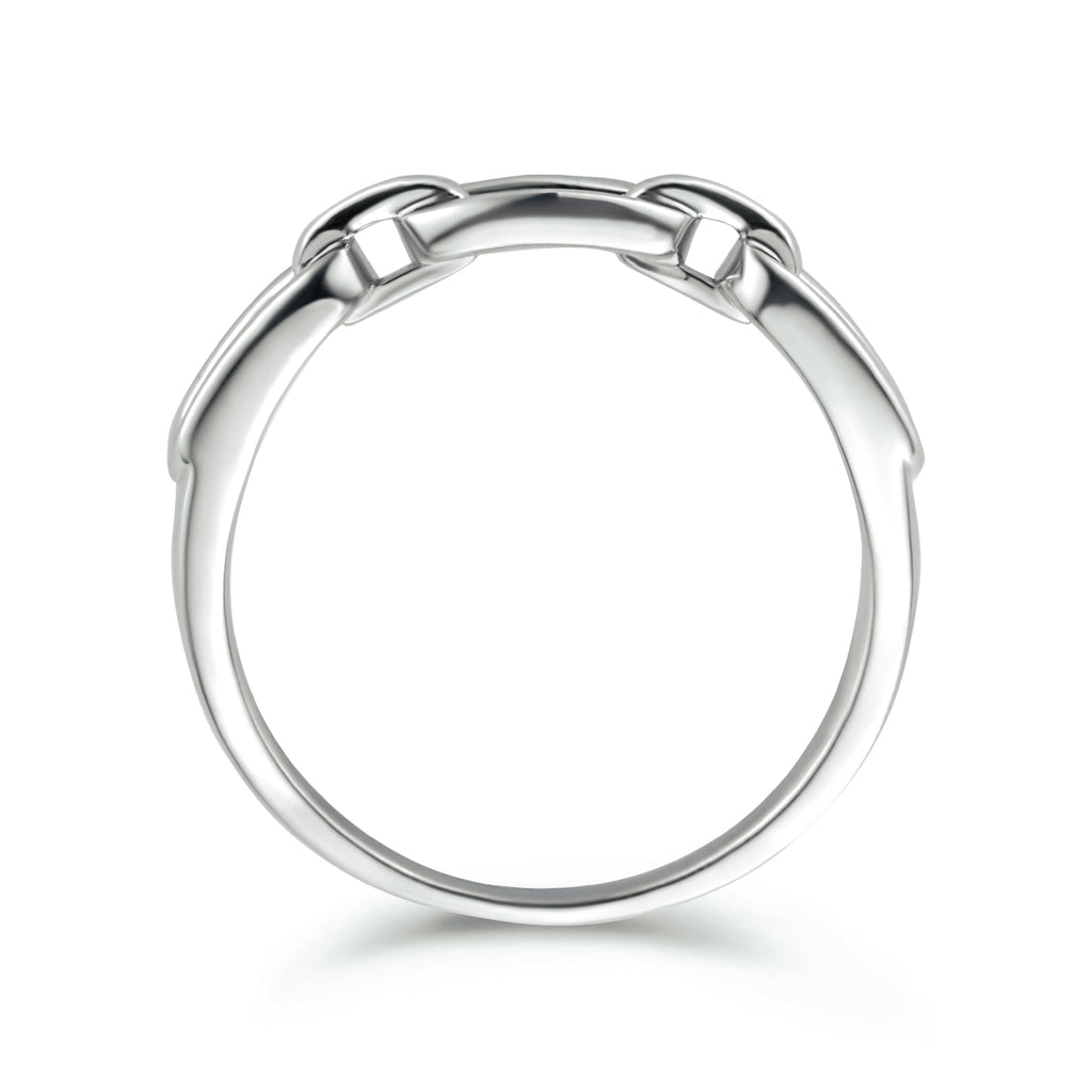 Ringglied Silber rhodiniert