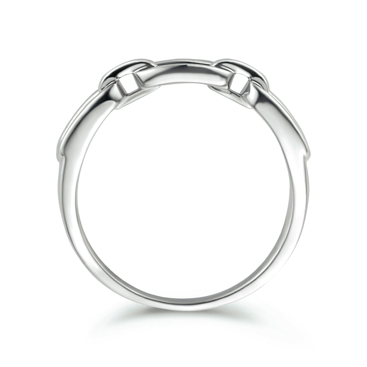 Ringglied Silber rhodiniert