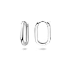 Klappcreolen 16,5 mm Silber rhodiniert