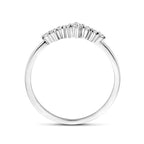 Ring Zirkonia Silber rhodiniert