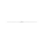 collier slang plat 2 mm 43 cm zilver gerhodineerd