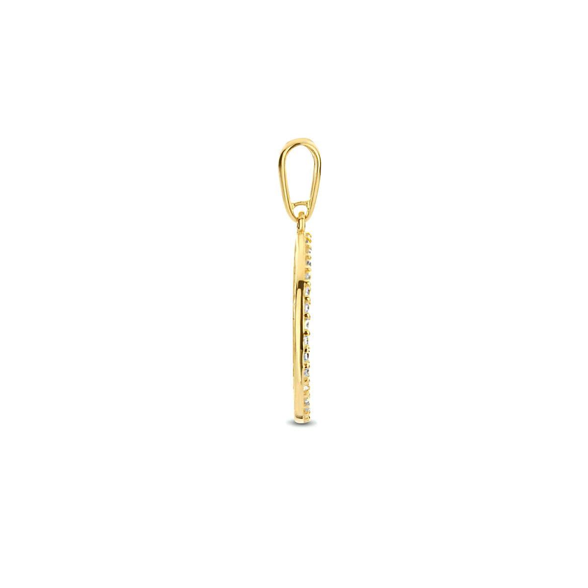 Anhänger Lebensbaum Zirkonia 14K Gelbgold
