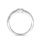 Ring Zirkonia 4,5 mm Silber rhodiniert