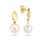 oorhangers parel 14K geelgoud