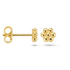 Blumen-Ohrstecker aus 14-karätigem Gelbgold
