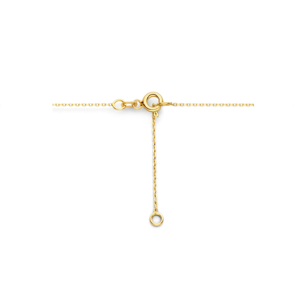 Kleeblatt-Halskette 0,7 mm 42 - 45 cm 14K Gelbgold