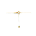 Kleeblatt-Halskette 0,7 mm 42 - 45 cm 14K Gelbgold