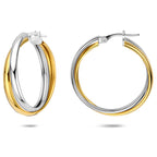 oorringen 27,5 mm 1 micron zilver verguld (geel/rhodium)