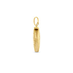 medaillon hartje gravure 17 mm 14K geelgoud