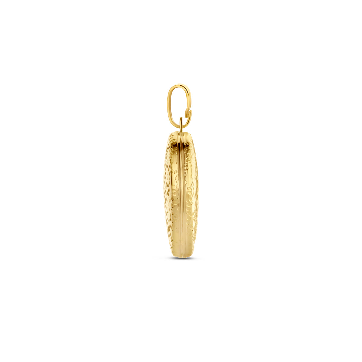 medaillon hartje gravure 17 mm 14K geelgoud