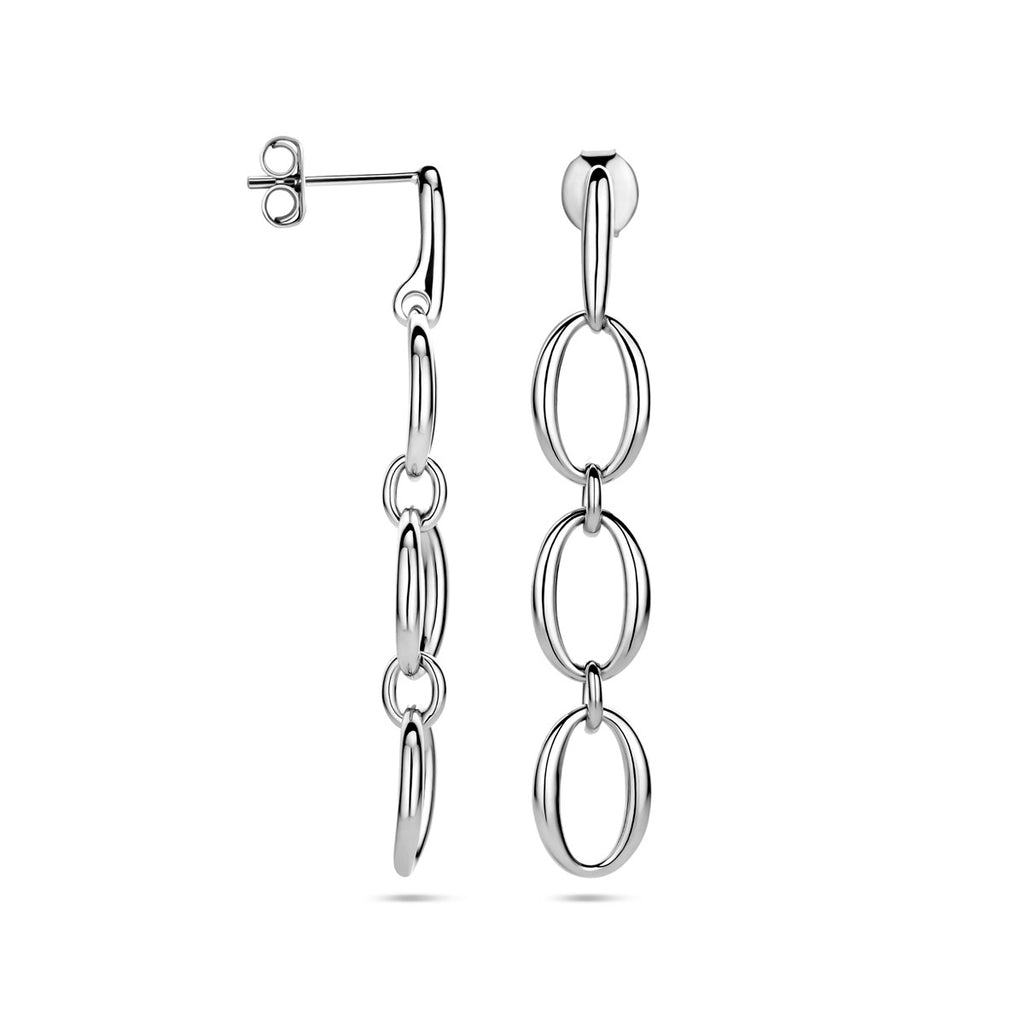 Ohrhänger Kette 45 mm Silber rhodiniert