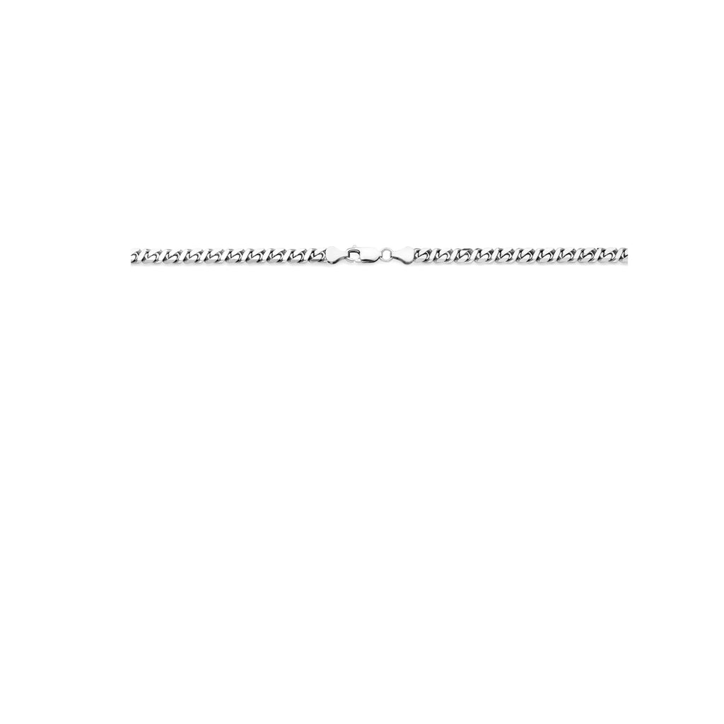 Panzerkette 5,2 mm rhodiniertes Silber