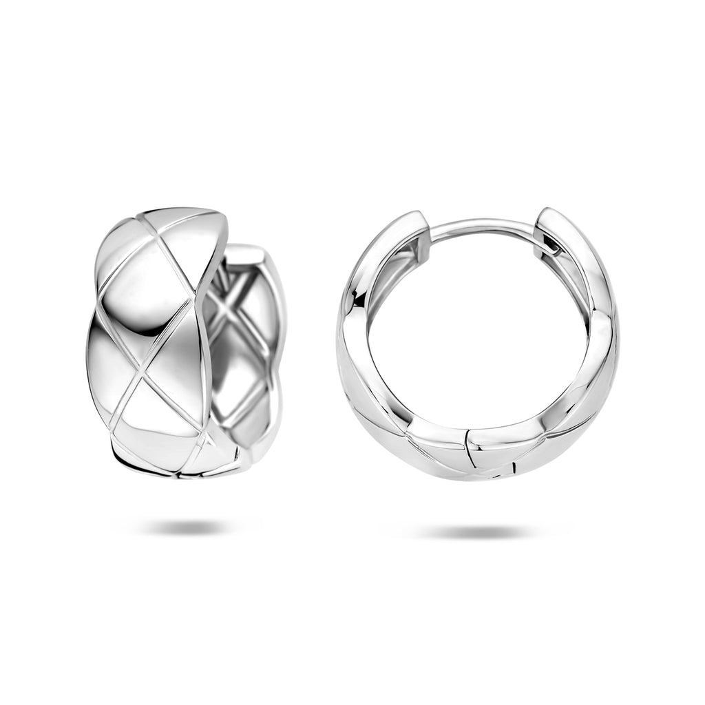 klapoorringen 15 mm zilver gerhodineerd