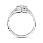 Ring Herz Zirkonia Silber rhodiniert