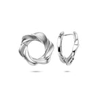 klapoorringen poli/mat 23,5 mm zilver gerhodineerd