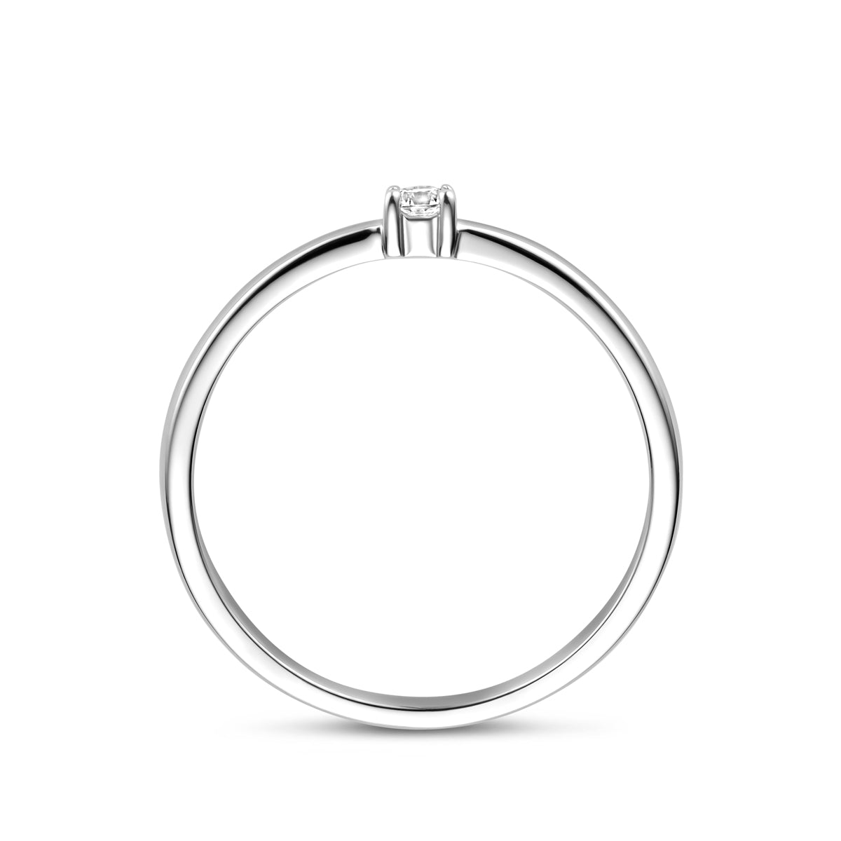 Ring Zirkonia Silber rhodiniert