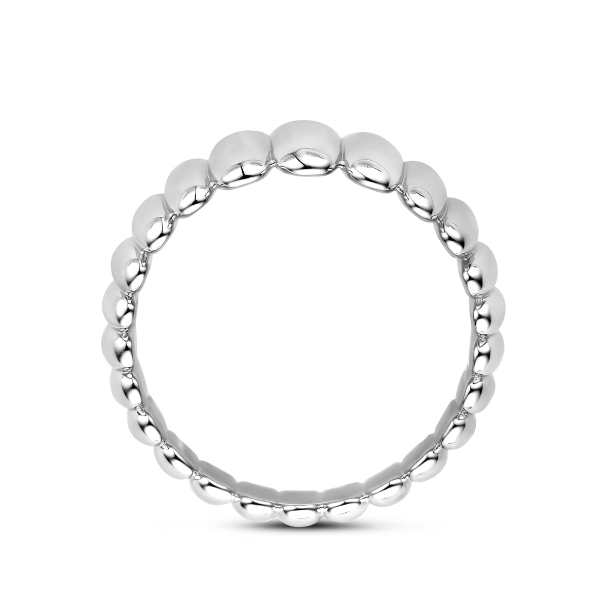 ring balloon zilver gerhodineerd
